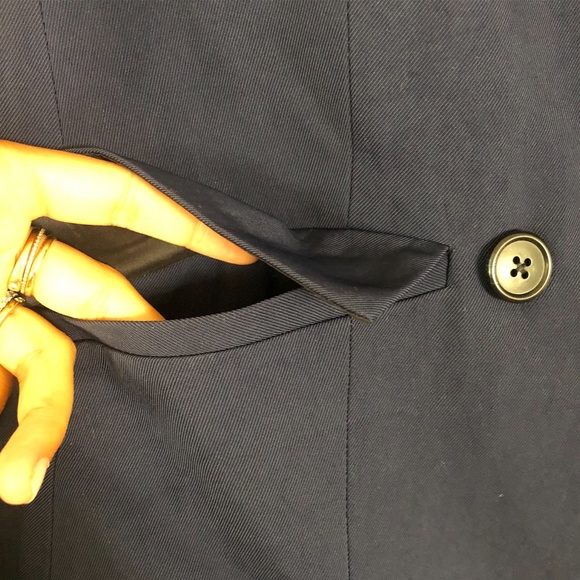 NWT J.Crew Navy Double Breasted Blazer, sz 4 long - Picture 6 of 9